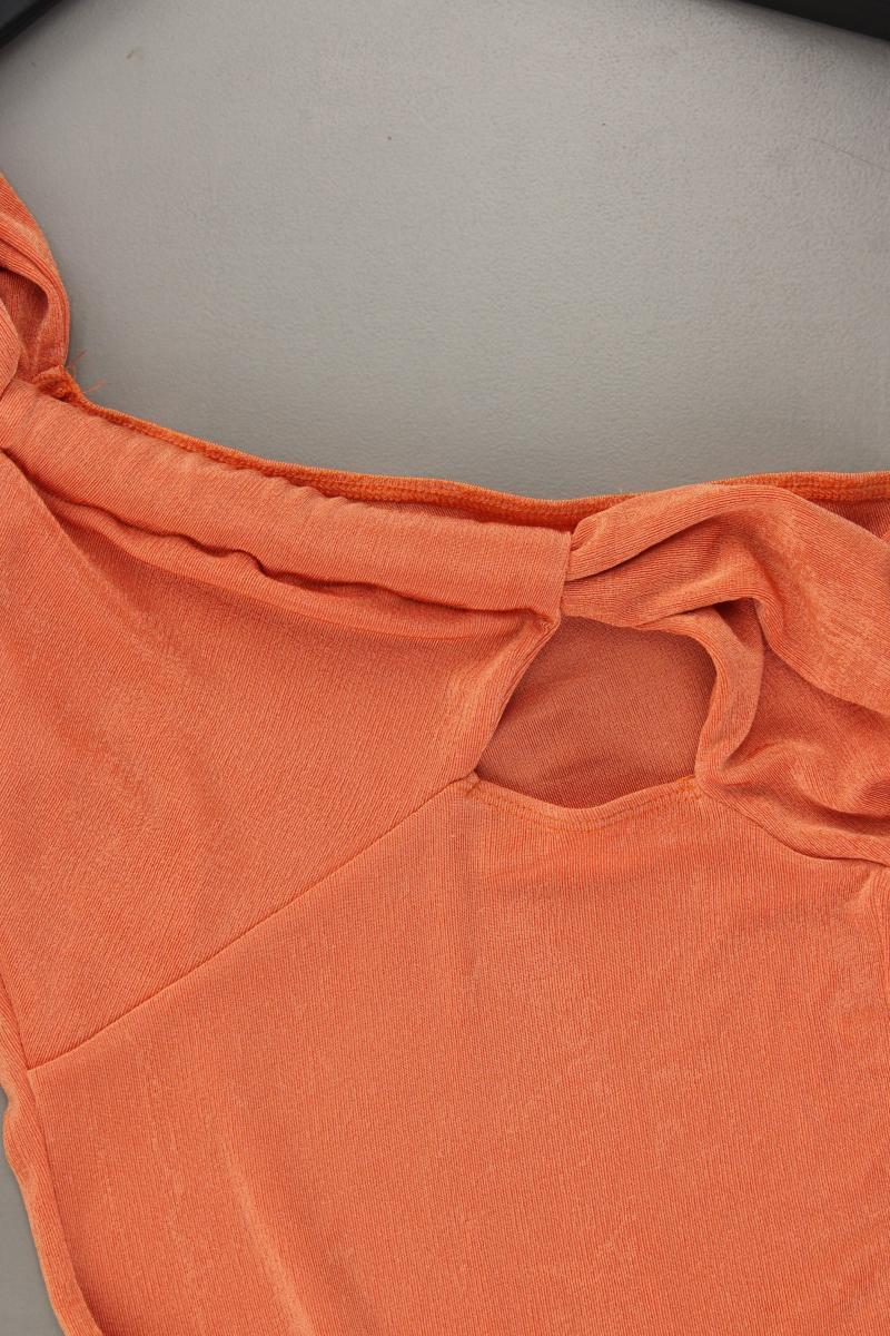Cider One Shoulder Kleid Gr. L Ärmellos orange