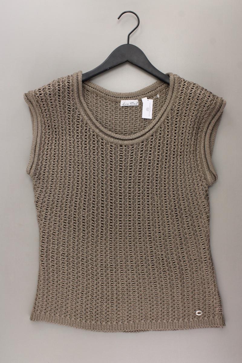 Lisa Tossa Strickshirt Gr. M Kurzarm braun