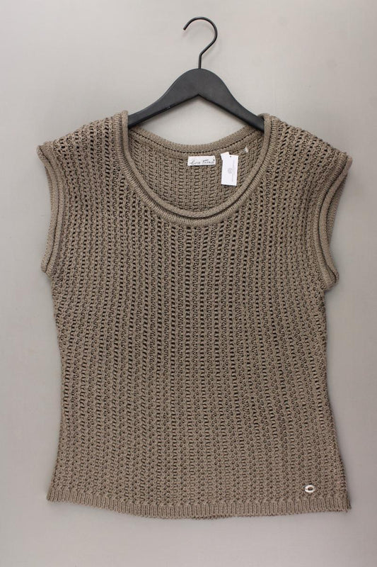Lisa Tossa Strickshirt Gr. M Kurzarm braun