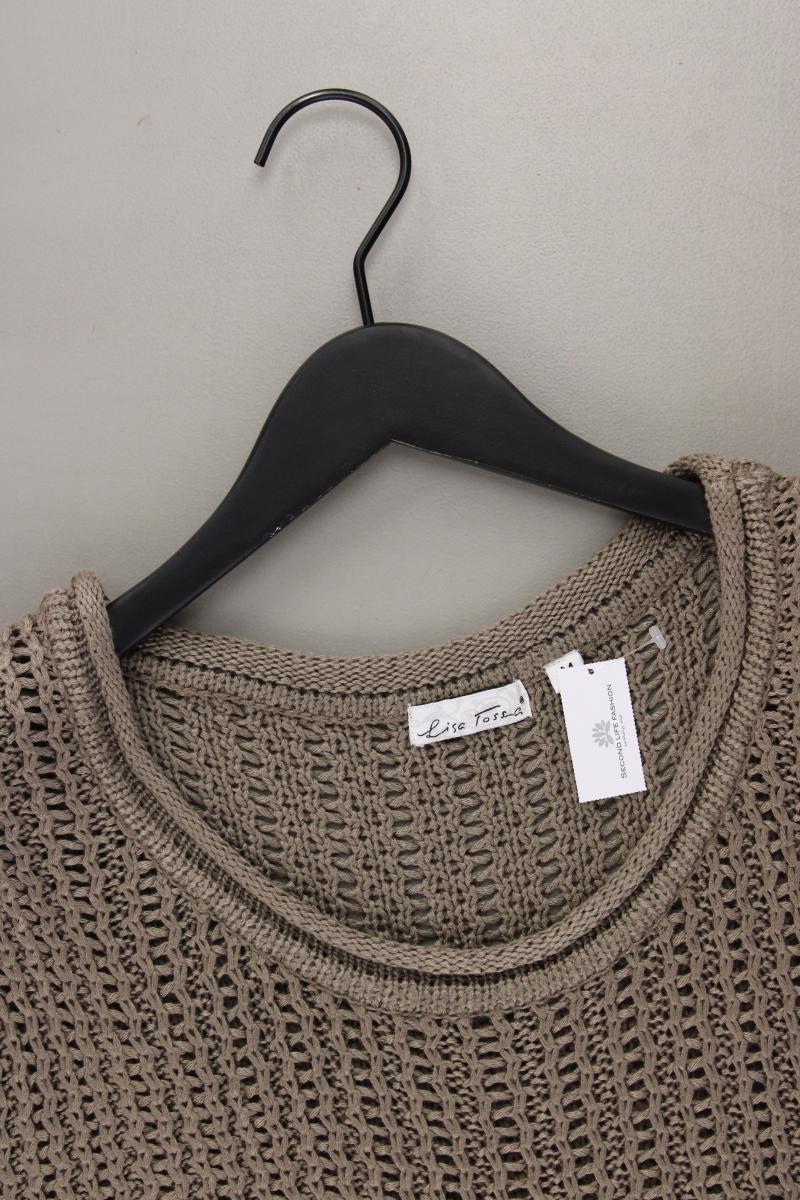 Lisa Tossa Strickshirt Gr. M Kurzarm braun
