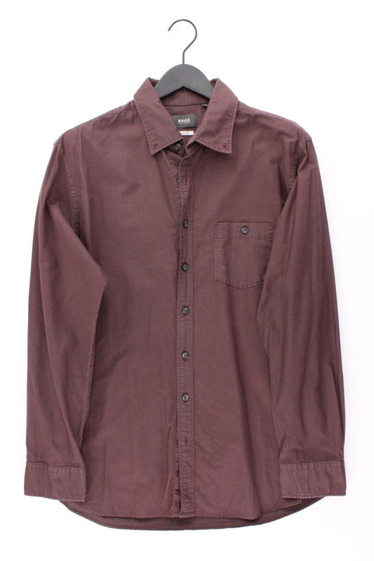 Brax Langarmhemd für Herren Gr. Hemdgröße 43/44 lila aus Baumwolle