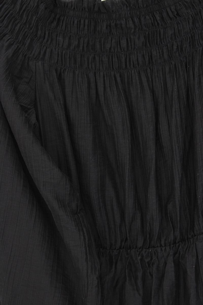 H&M Kleid Gr. M 3/4 Ärmel mit Carmen-Ausschnitt schwarz aus Lyocell