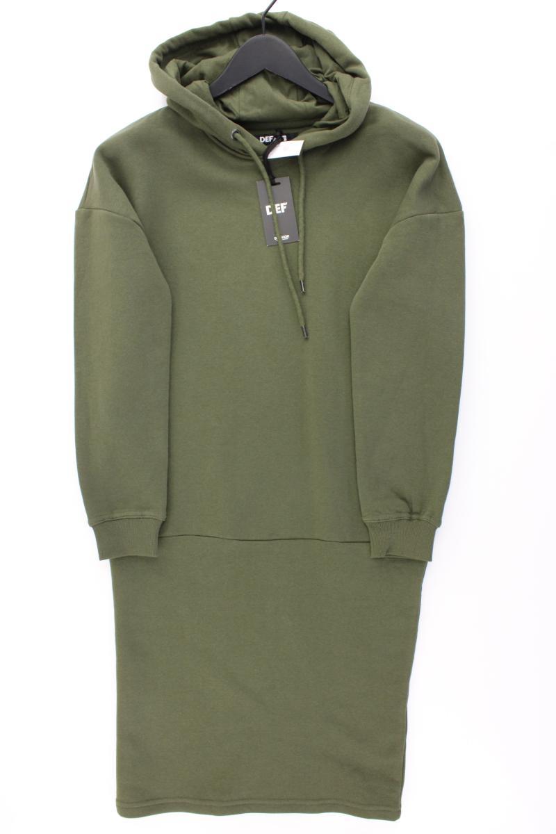 DEF CLOTHING Kapuzenkleid Gr. S neu mit Etikett Langarm olivgrün aus Baumwolle