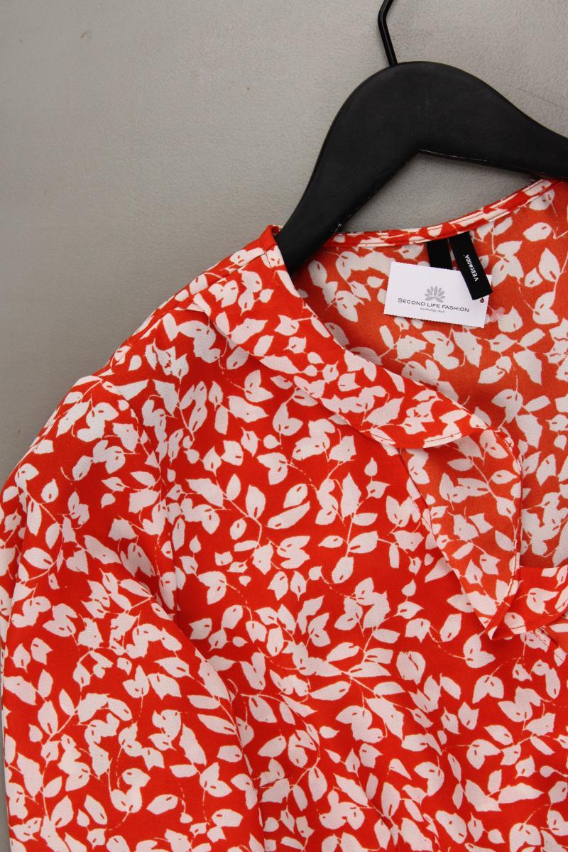 Vero Moda Wickelkleid Gr. L Langarm orange aus Polyester