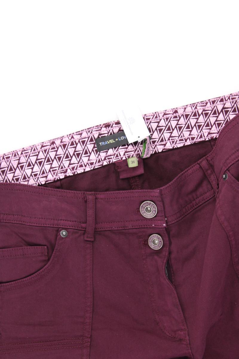 Cecil Shorts Gr. W31 lila aus Baumwolle