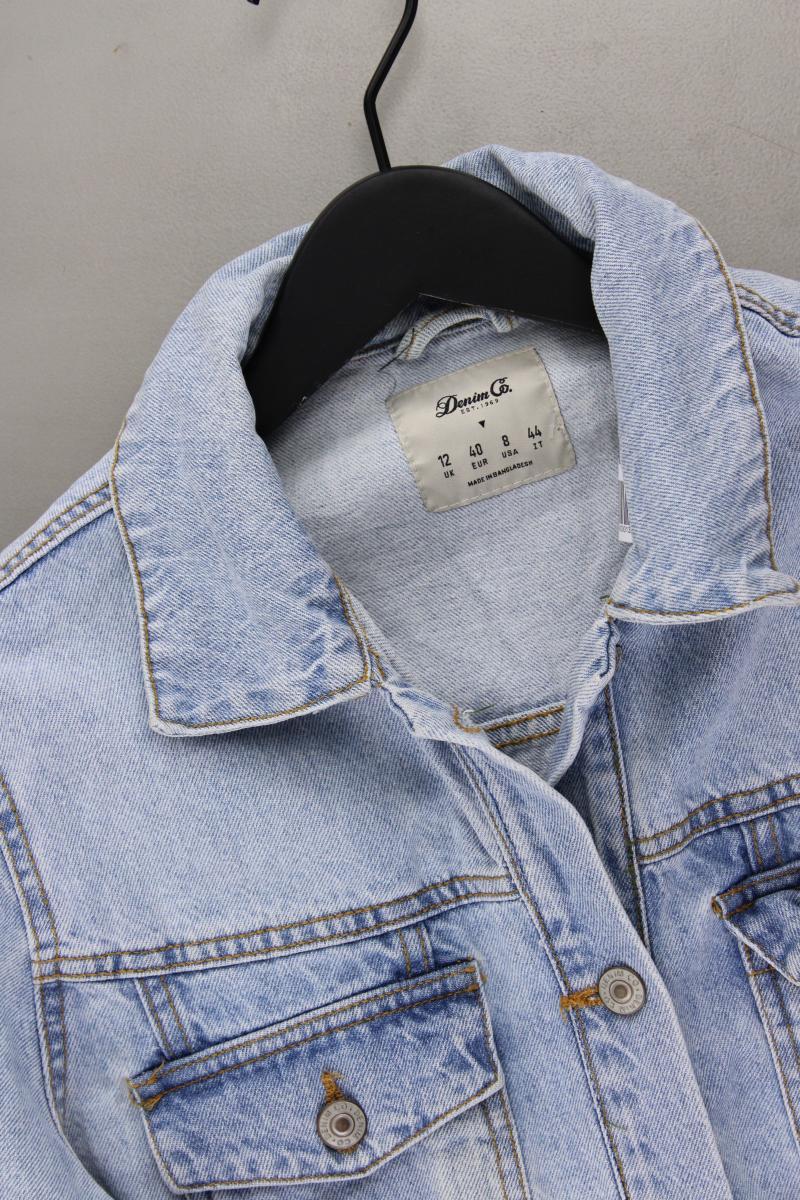 Primark Jeansjacke Gr. 40 blau aus Baumwolle