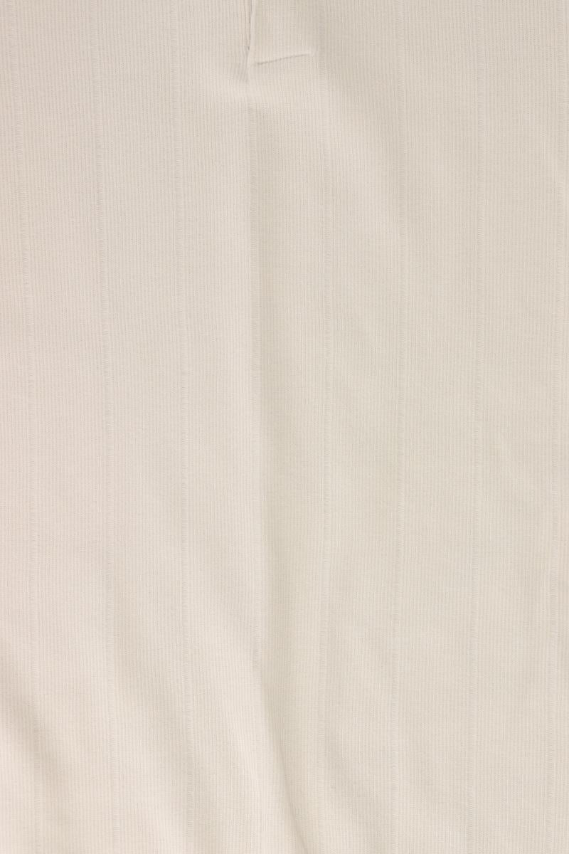 Zara Poloshirt für Herren Gr. M Kurzarm creme aus Polyester