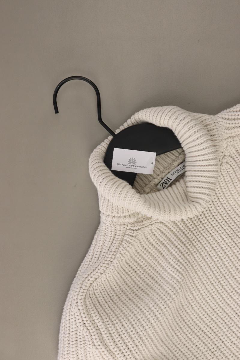Zara Rollkragenpullover für Herren Gr. S creme aus Baumwolle