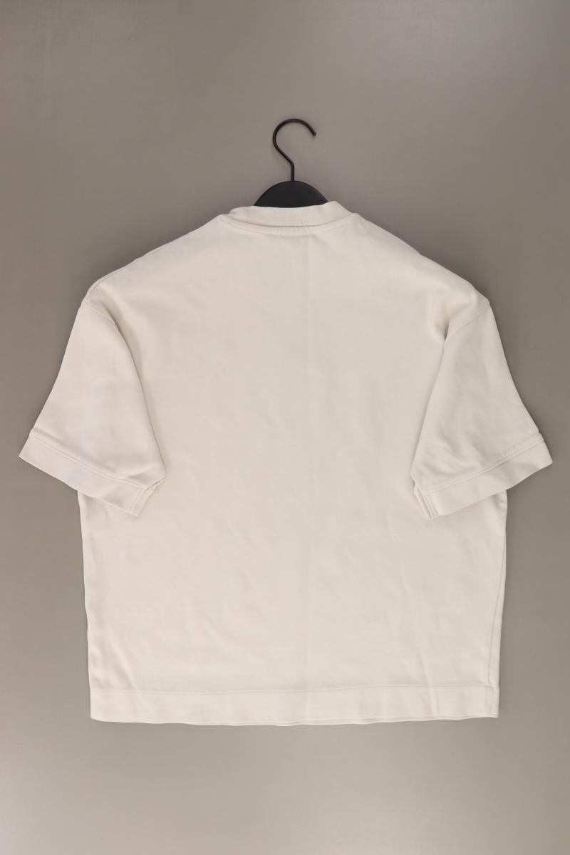 Zara T-Shirt für Herren Gr. S Kurzarm creme aus Baumwolle