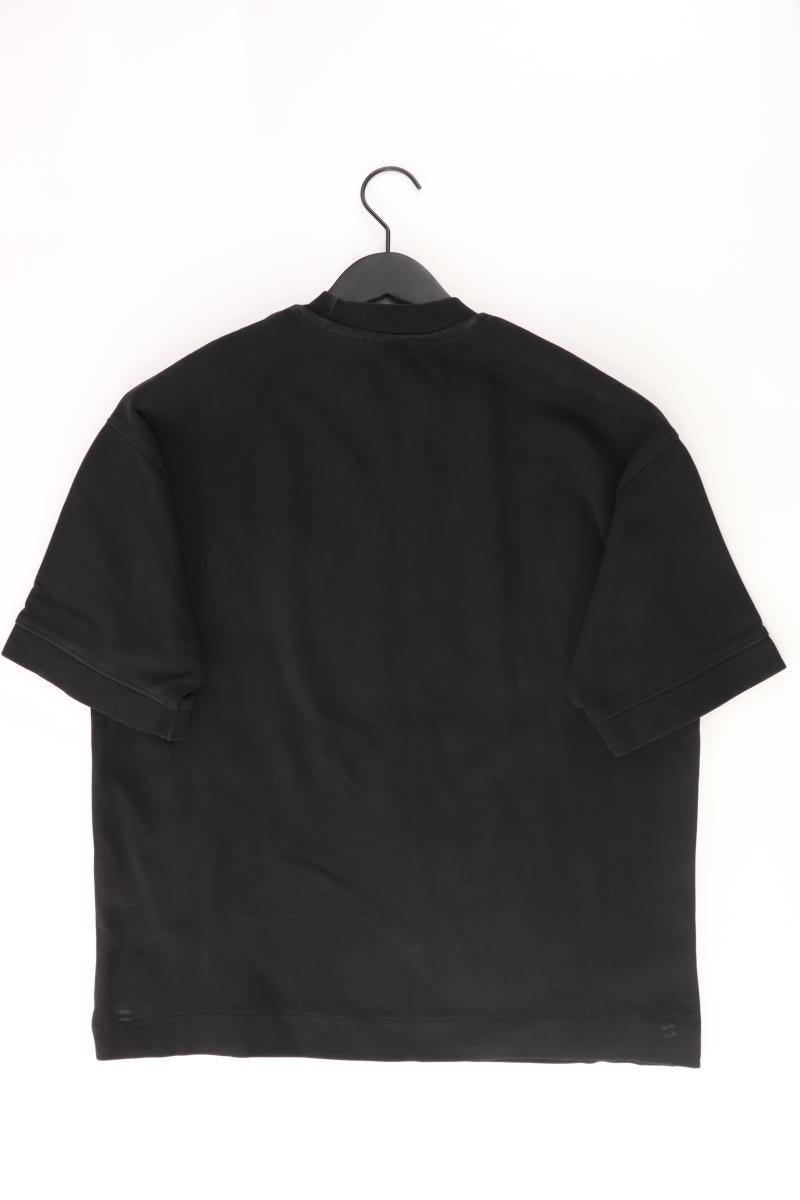 Zara T-Shirt für Herren Gr. S Kurzarm schwarz aus Baumwolle