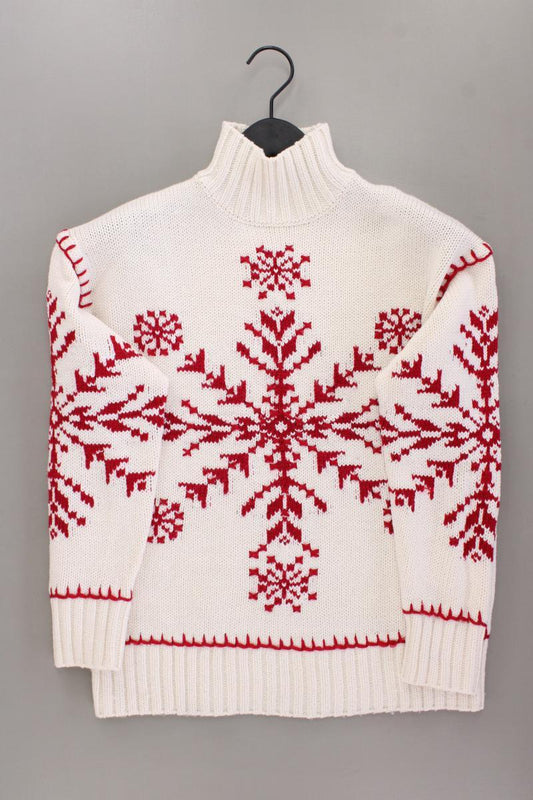 OYSHO Grobstrickpullover Gr. S creme aus Polyester
