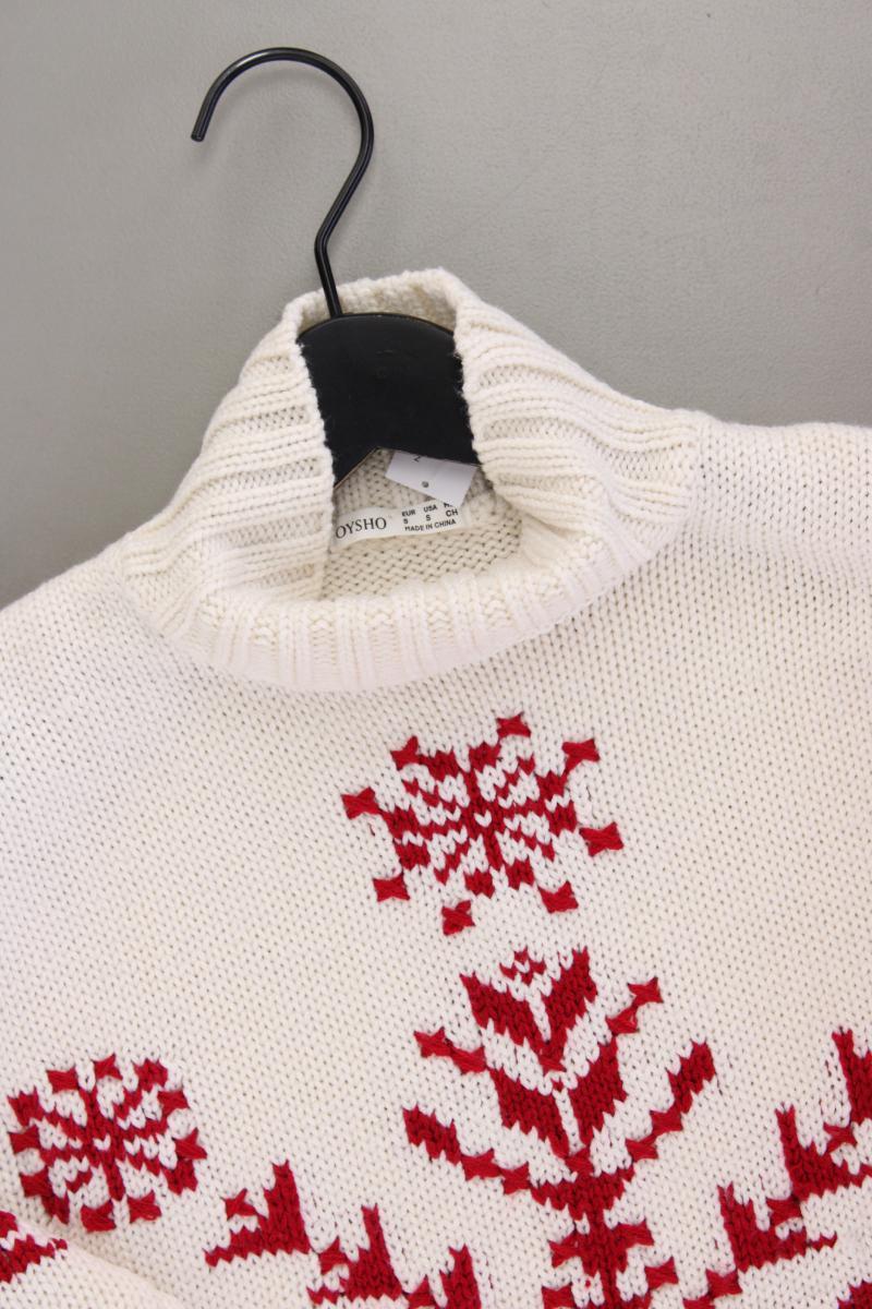 OYSHO Grobstrickpullover Gr. S creme aus Polyester