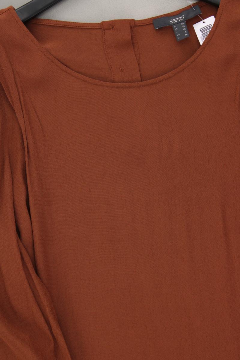 Esprit Langarmkleid Gr. 36 neuwertig braun aus Viskose
