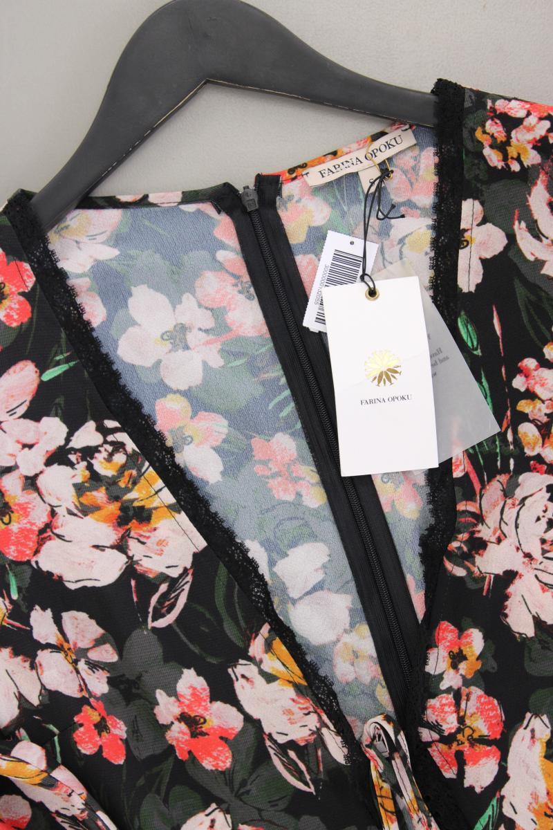 Farina Opoku Langarmkleid Gr. S mit Blumenmuster neu mit Etikett mehrfarbig