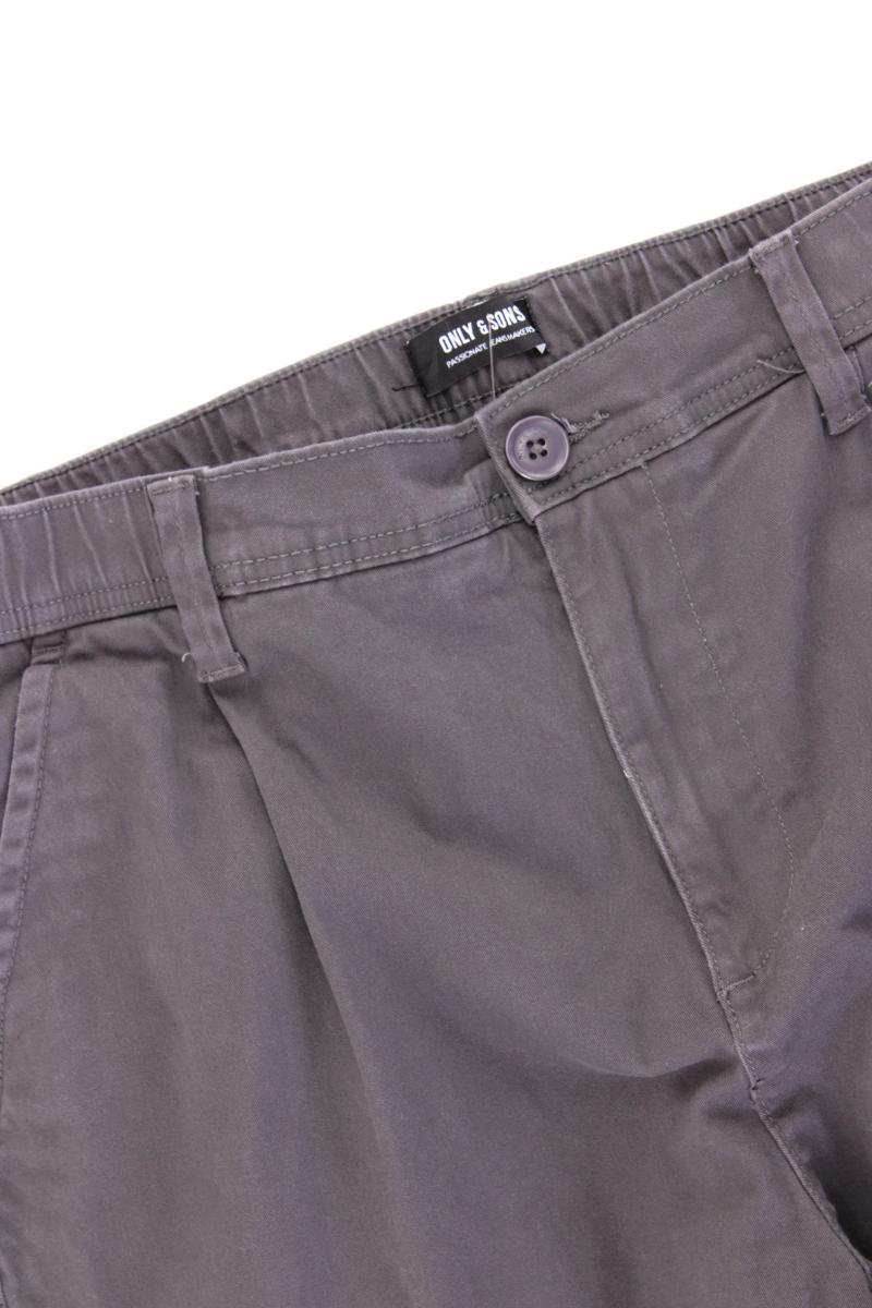 ONLY & SONS Chinohose für Herren Gr. W36/L34 grau aus Baumwolle