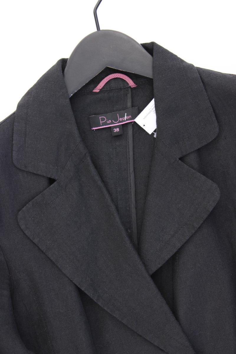 Pia Jessen Leinenblazer Gr. 38 schwarz
