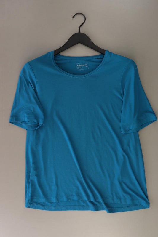 Walbusch T-Shirt Gr. 46 Kurzarm blau aus Viskose
