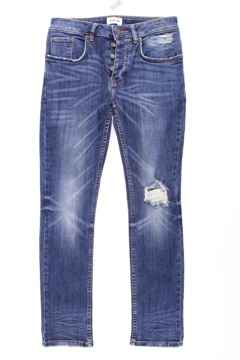 Yourturn Skinny Jeans Gr. W27/L30 blau aus Baumwolle