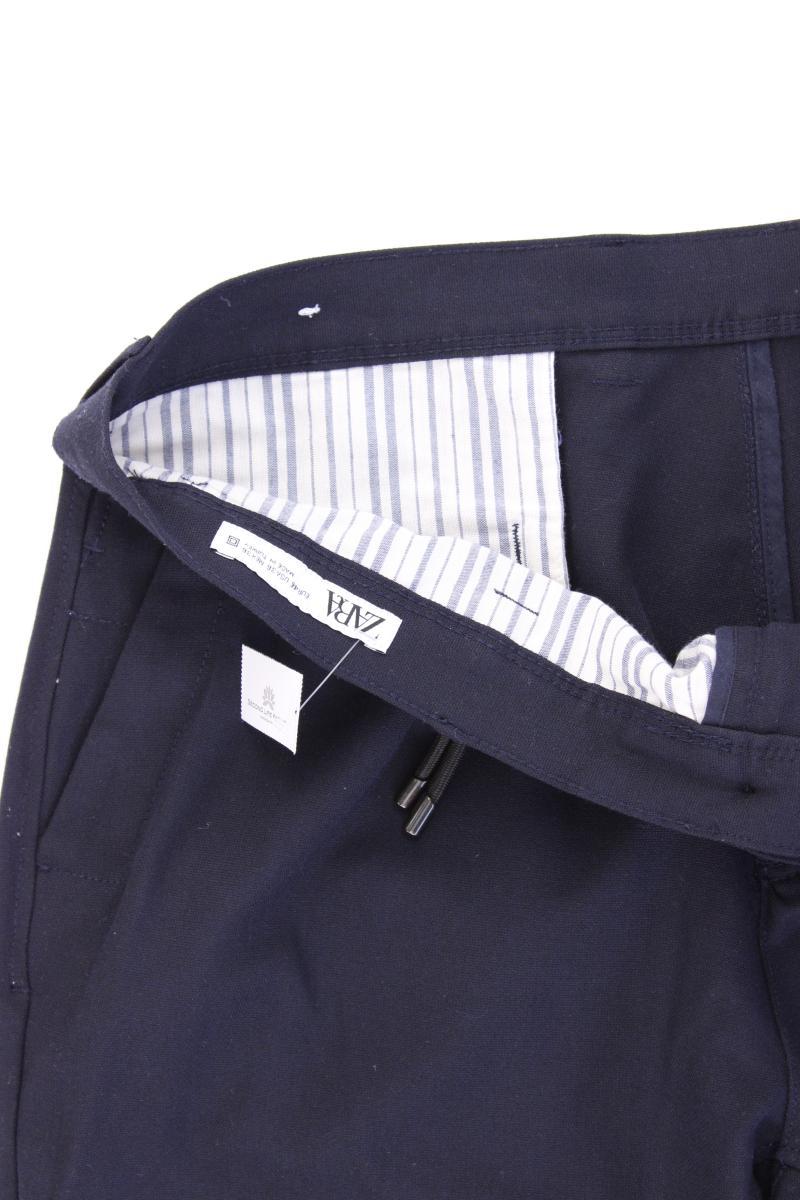 Zara Stoffhose für Herren Gr. US 46 (XXL) blau aus Polyester