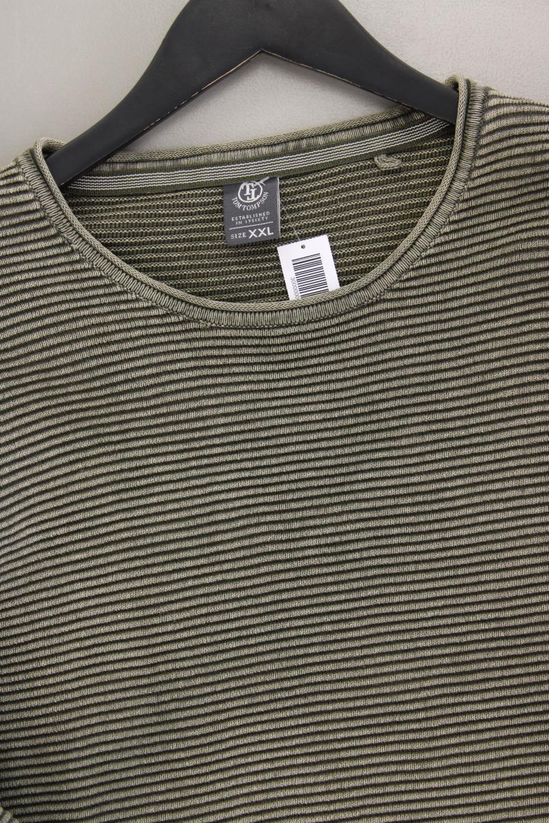 Tom Tompson Pullover für Herren Gr. XXL olivgrün aus Baumwolle