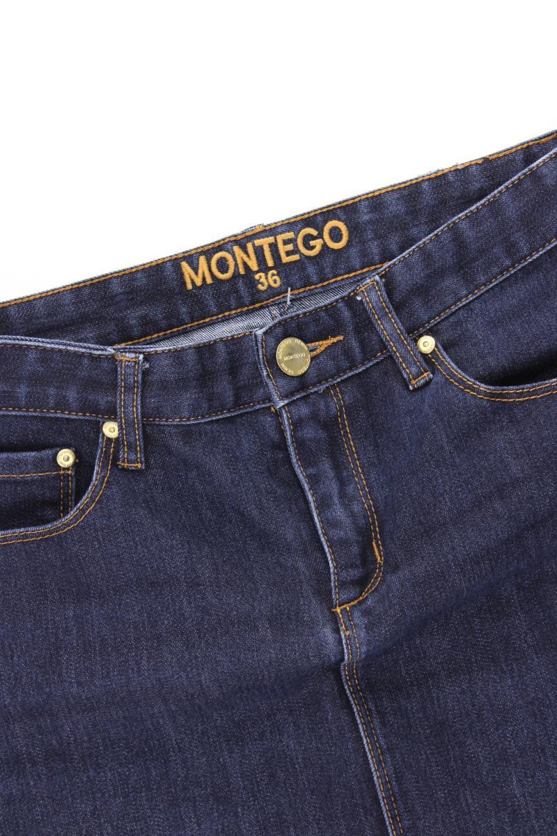 Montego Jeansrock Gr. 36 blau aus Baumwolle