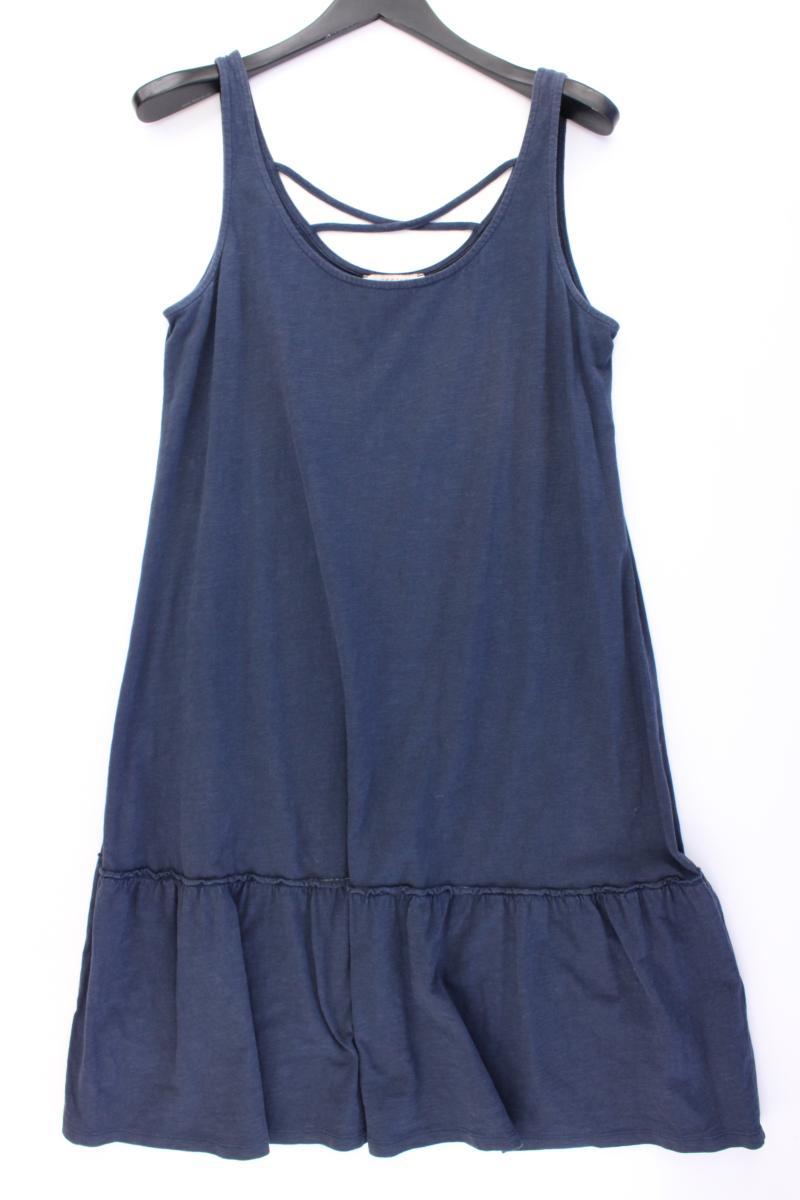 Esprit Trägerkleid Gr. L blau aus Baumwolle