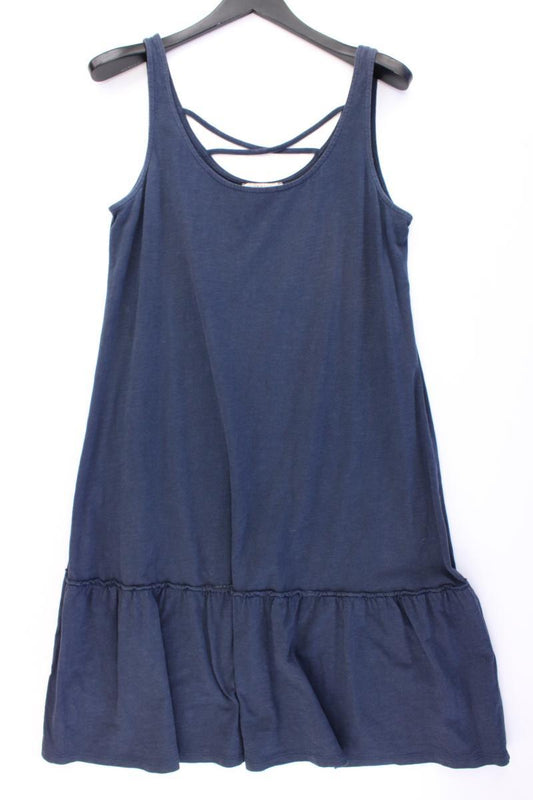 Esprit Trägerkleid Gr. L blau aus Baumwolle