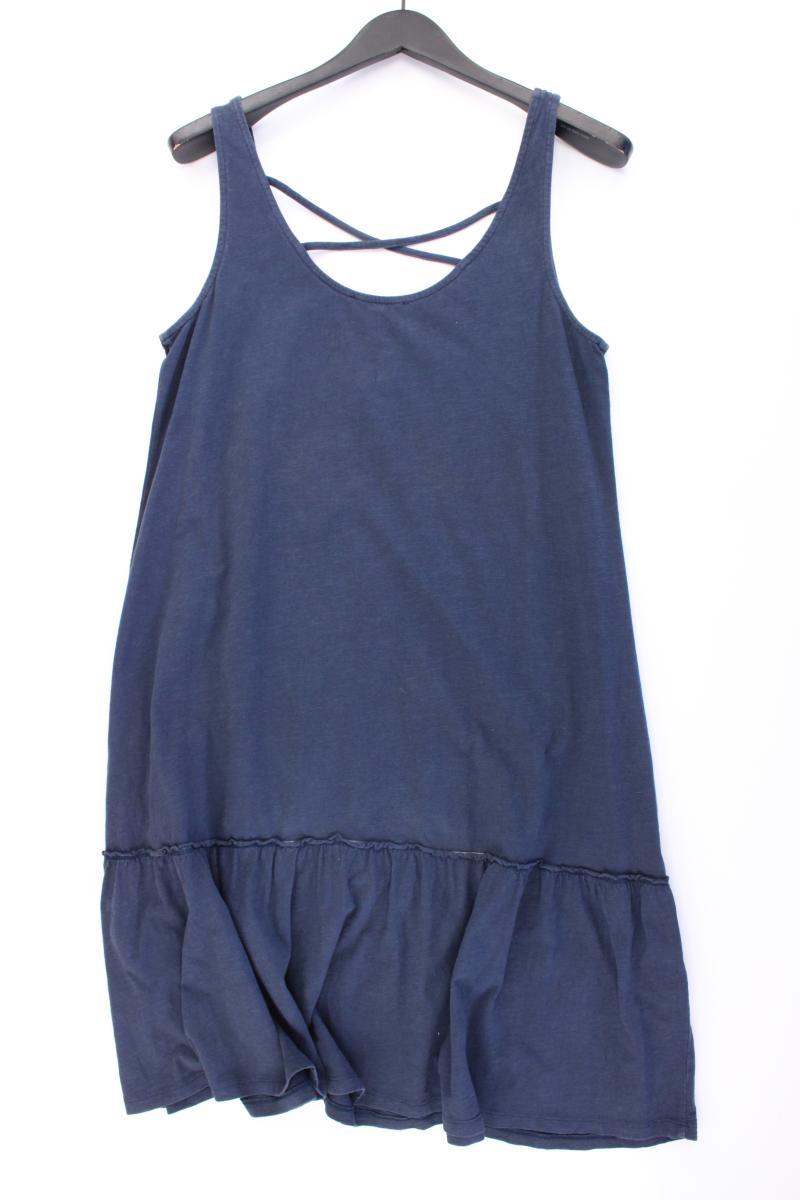 Esprit Trägerkleid Gr. L blau aus Baumwolle