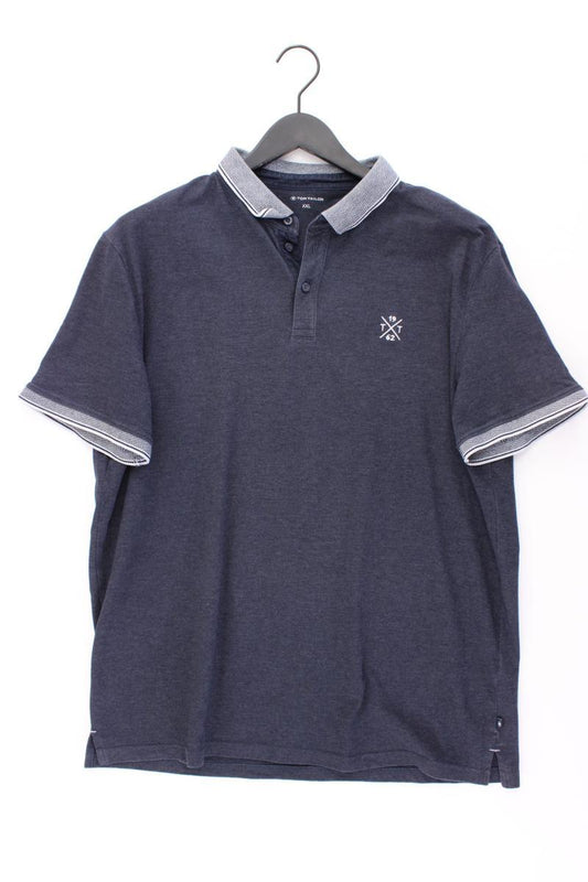 Tom Tailor Poloshirt für Herren Gr. XXL Kurzarm blau aus Baumwolle