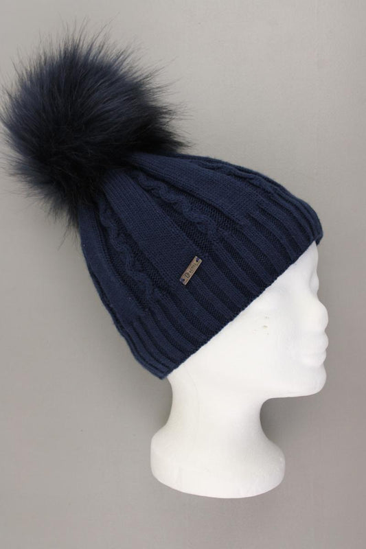 Achti Mütze mit Wolle neuwertig blau aus Polyacryl