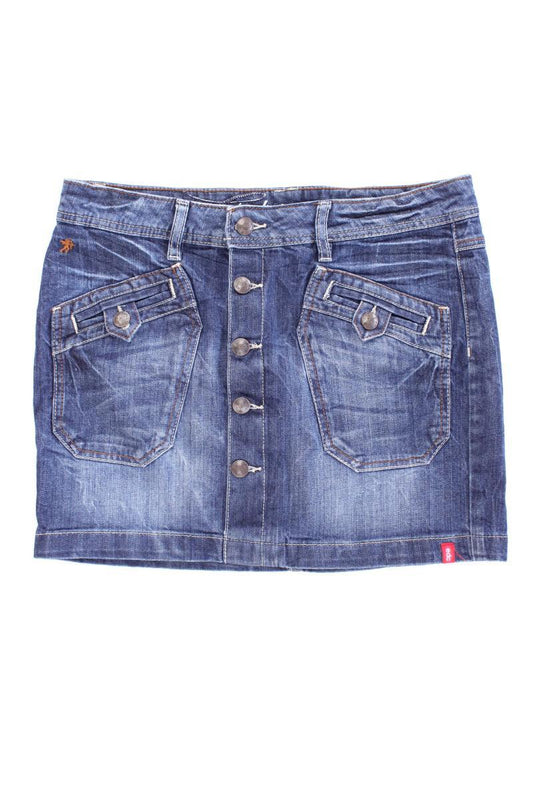 edc by Esprit Jeansrock Gr. 38 blau aus Baumwolle
