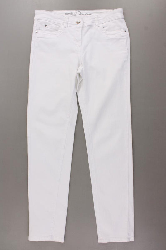 Bonita Hose Gr. 38 weiß aus Baumwolle