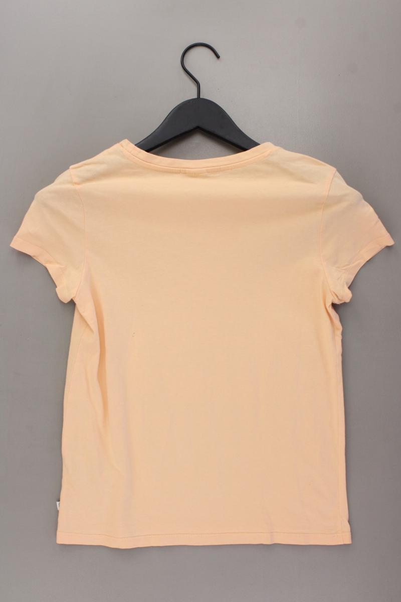 QS by s.Oliver Printshirt Gr. S Kurzarm orange aus Baumwolle