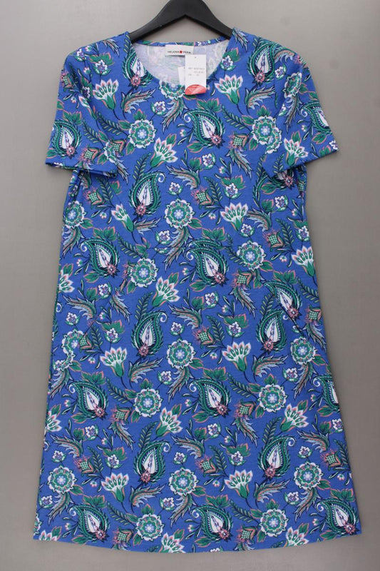 Helena Vera Kurzarmkleid Gr. 40 mit Blumenmuster neu mit Etikett blau