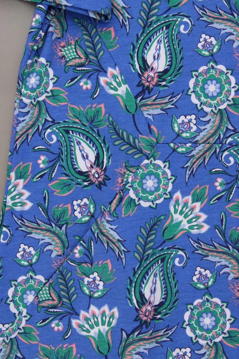 Helena Vera Kurzarmkleid Gr. 40 mit Blumenmuster neu mit Etikett blau