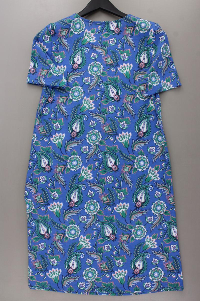 Helena Vera Kurzarmkleid Gr. 40 mit Blumenmuster neu mit Etikett blau