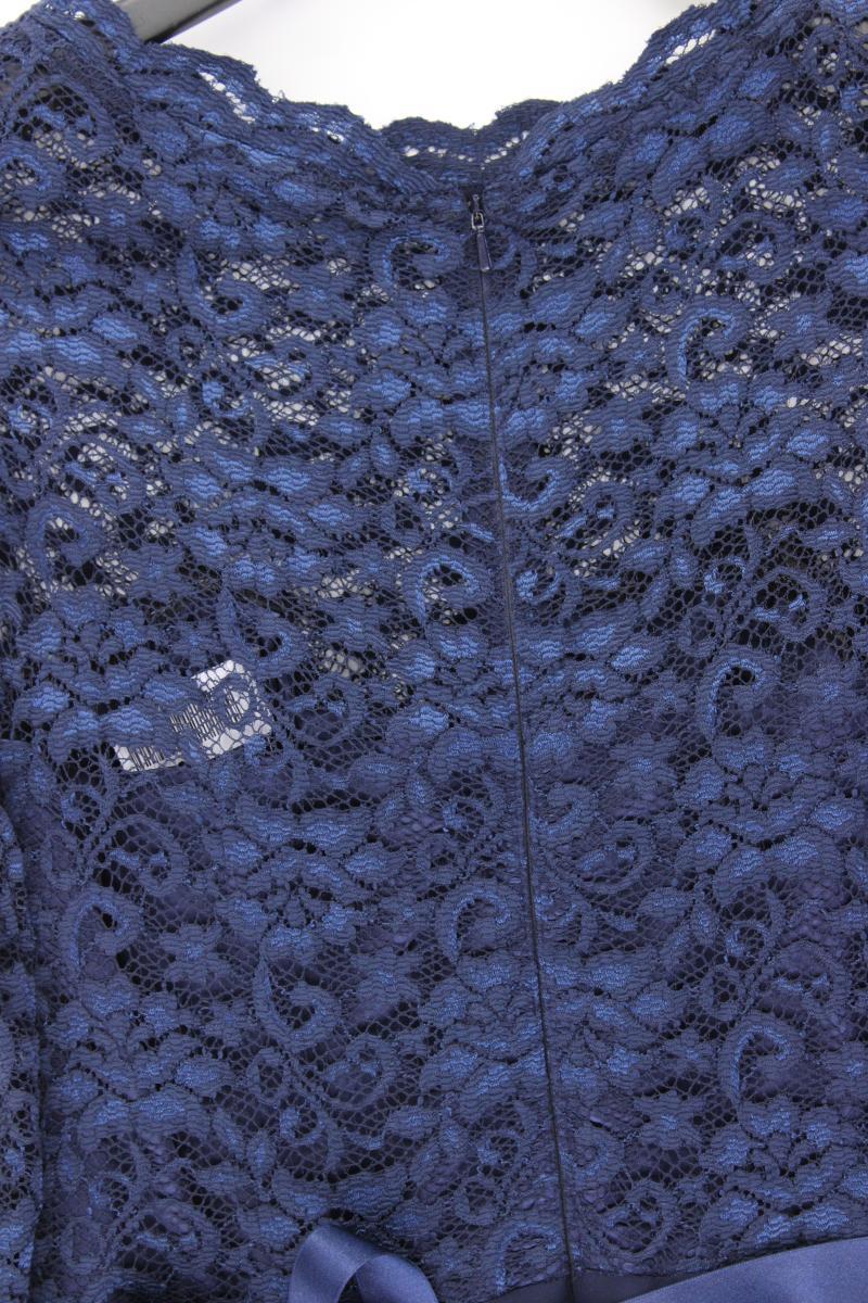 Swing Abendkleid Gr. 38 neuwertig 3/4 Ärmel blau aus Polyester