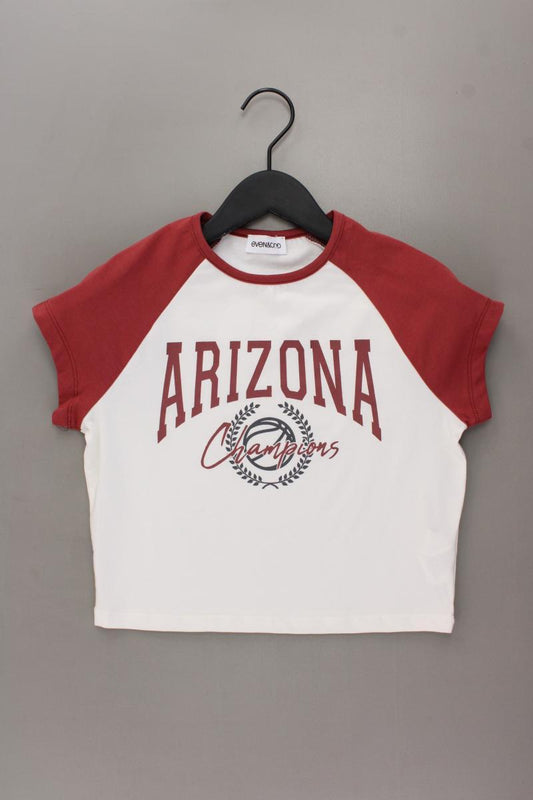 Even & Odd Cropped Shirt Gr. M neuwertig Kurzarm rot aus Baumwolle