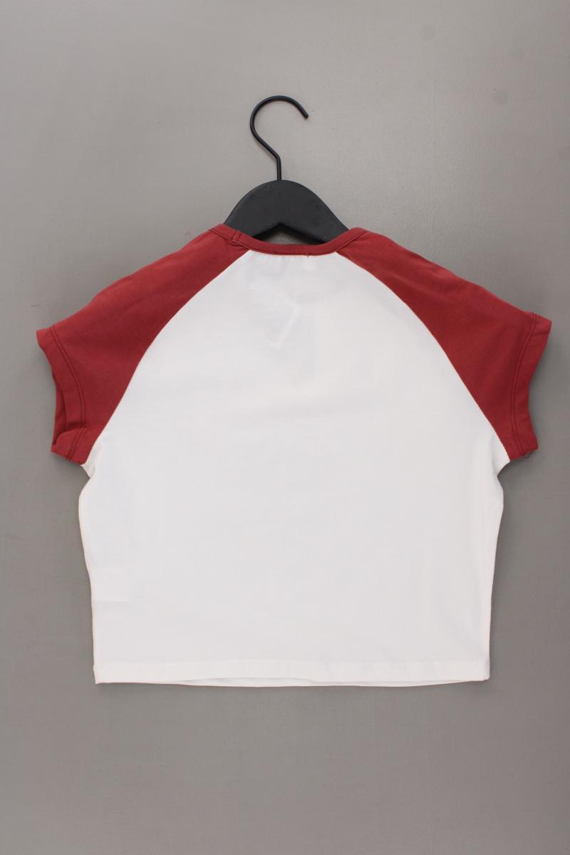 Even & Odd Cropped Shirt Gr. M neuwertig Kurzarm rot aus Baumwolle