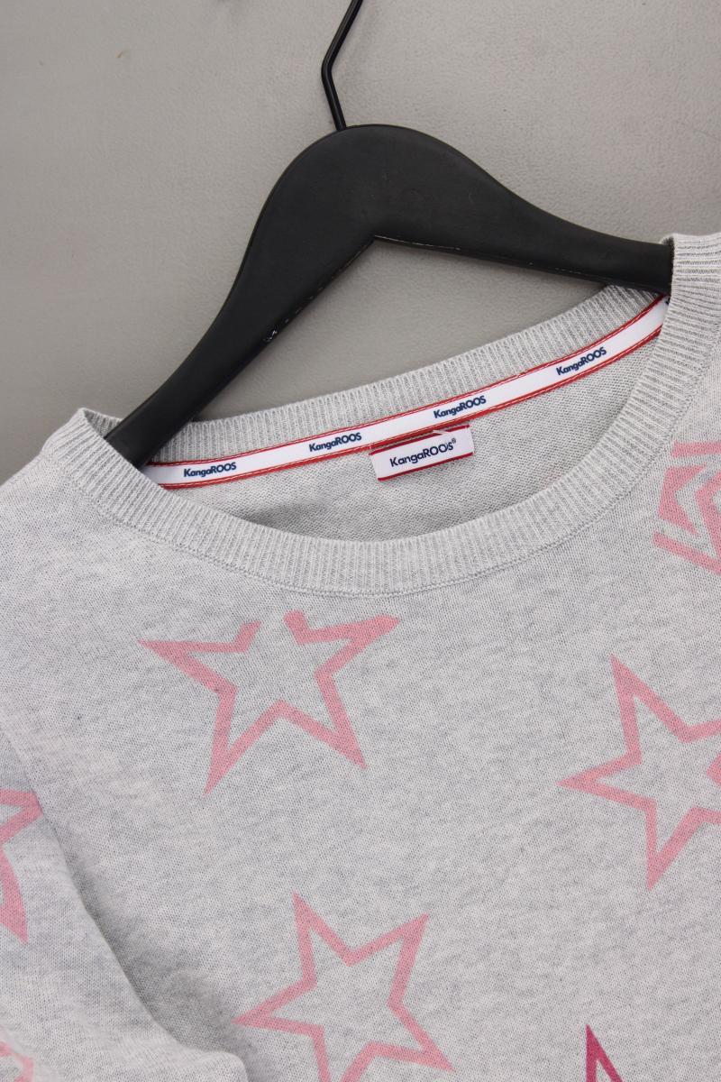 Kangaroos Pullover mit Sternemuster Gr. 40/42 neuwertig grau aus Polyacryl