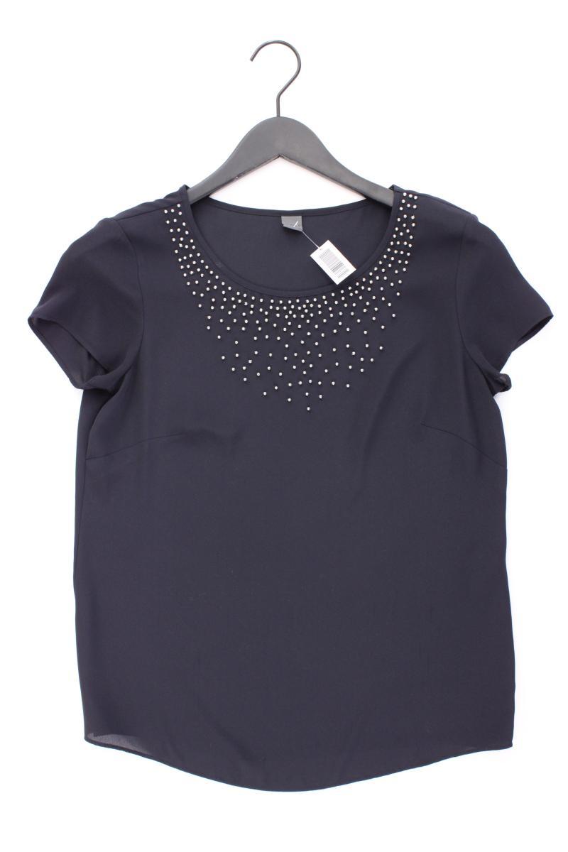 Sir Oliver Kurzarmbluse Gr. 36 blau aus Polyester