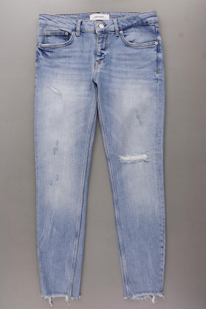 Zara Skinny Jeans Gr. 36 blau aus Baumwolle