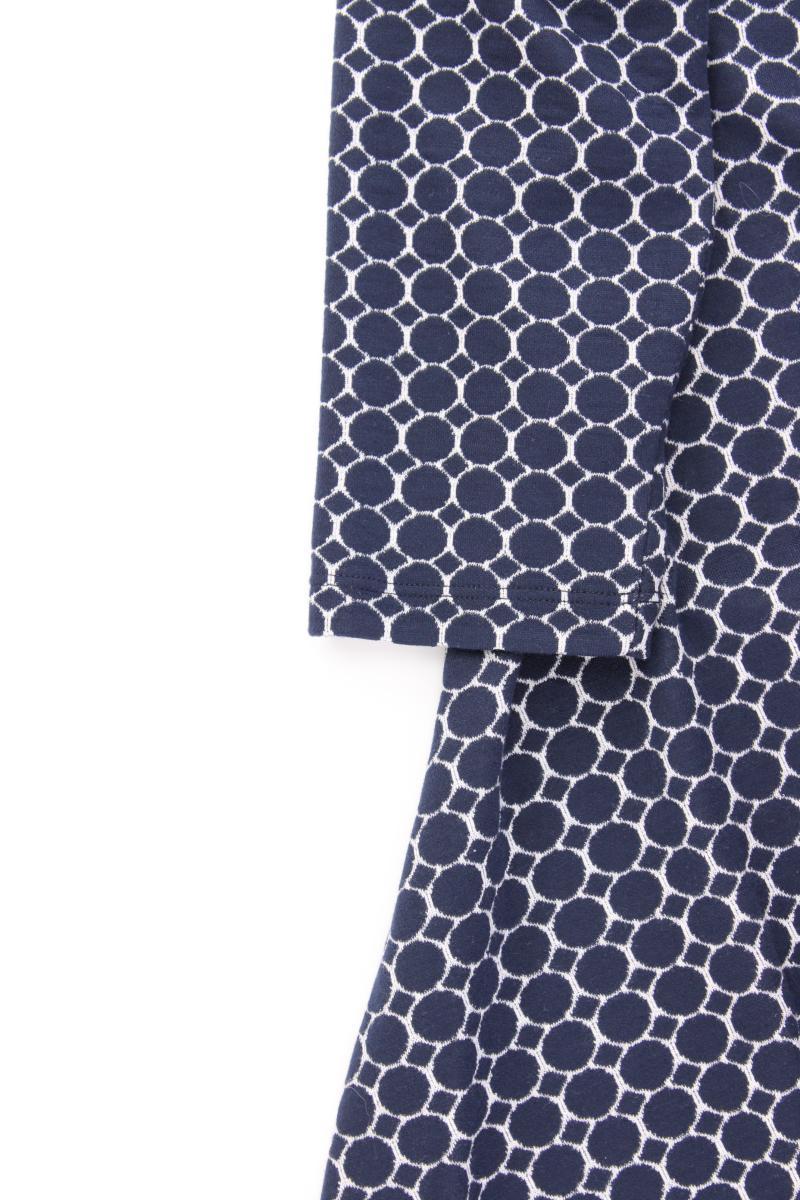 VA Milano Midikleid Gr. 40 geometrisches Muster 3/4 Ärmel blau aus Polyester