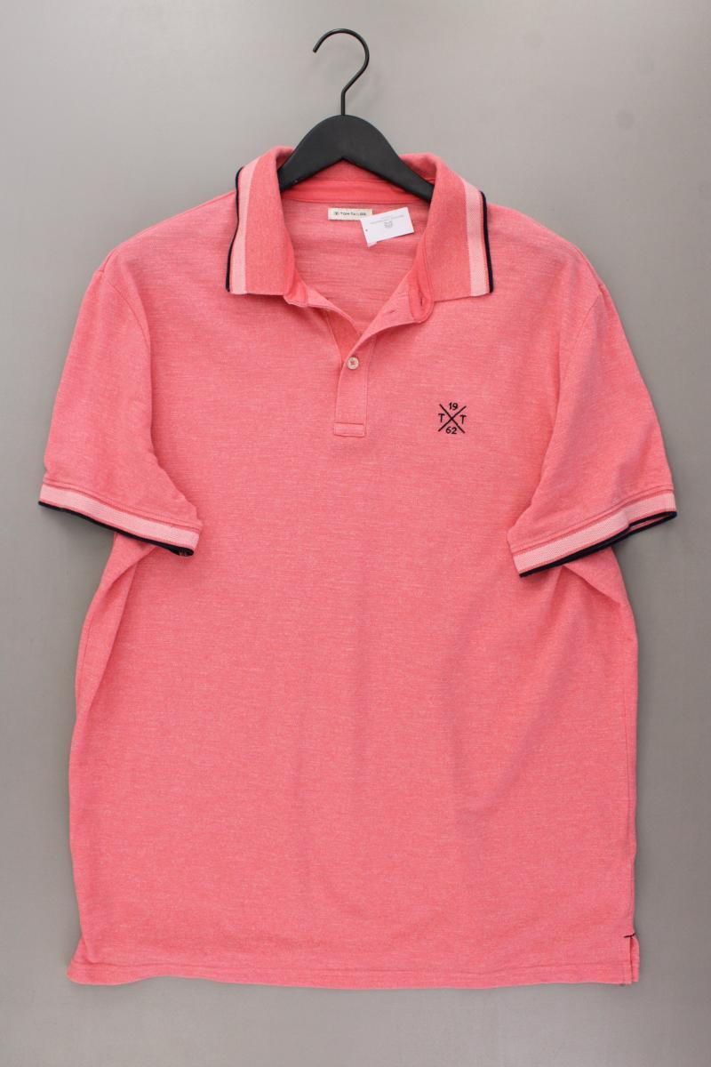 Tom Tailor Poloshirt für Herren Gr. XXL Kurzarm rosa aus Baumwolle