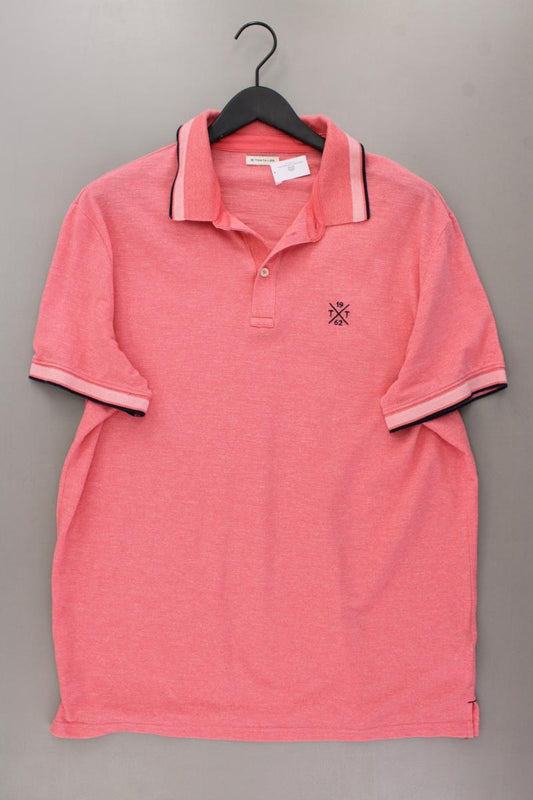 Tom Tailor Poloshirt für Herren Gr. XXL Kurzarm rosa aus Baumwolle