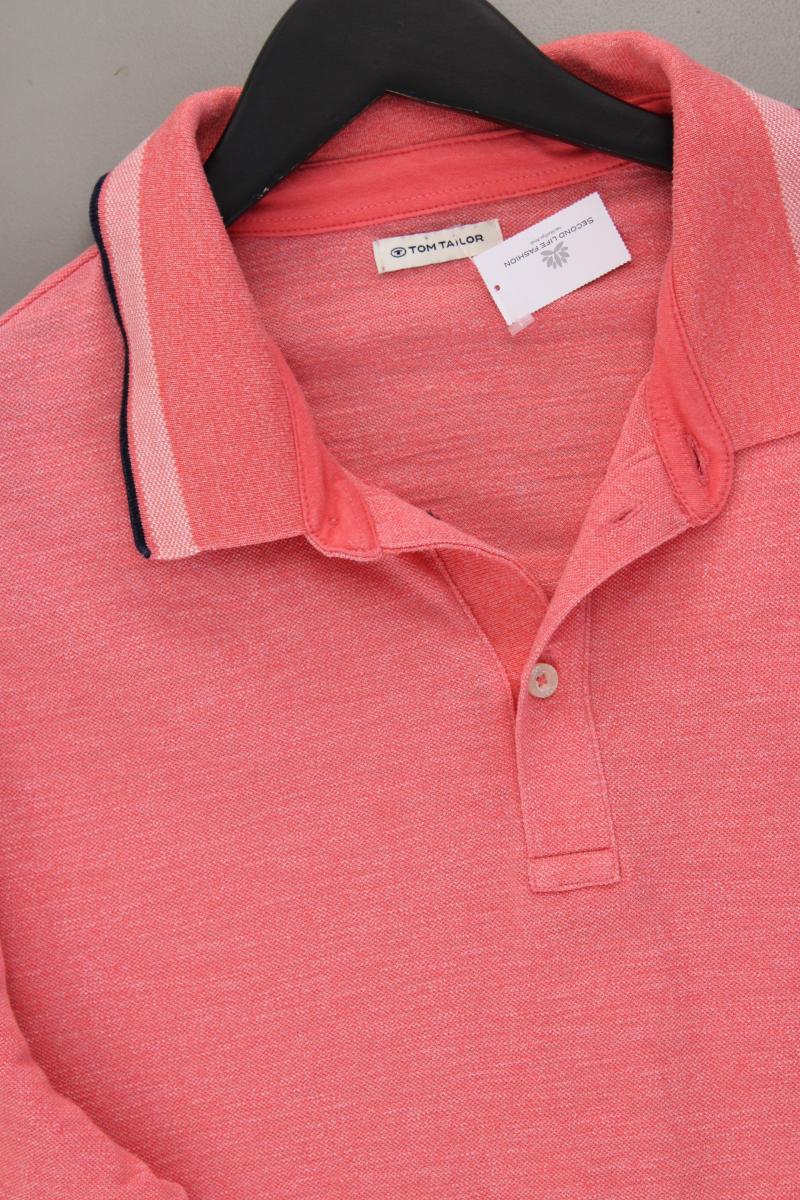 Tom Tailor Poloshirt für Herren Gr. XXL Kurzarm rosa aus Baumwolle