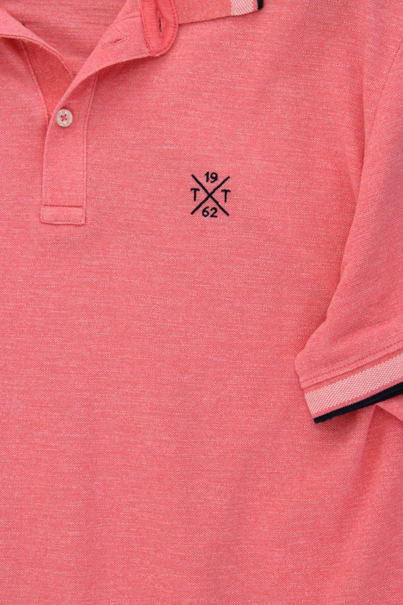 Tom Tailor Poloshirt für Herren Gr. XXL Kurzarm rosa aus Baumwolle
