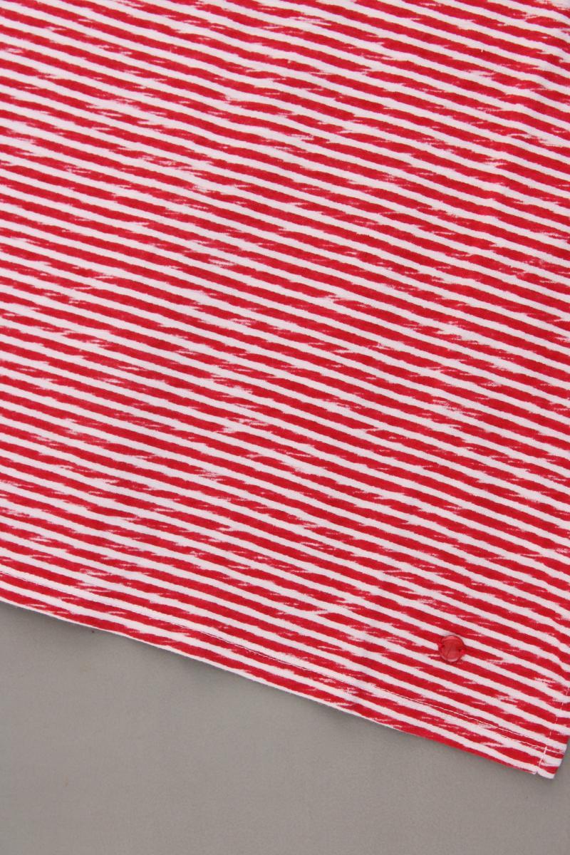 Tom Tailor Ringelshirt Gr. M gestreift Kurzarm rot aus Baumwolle