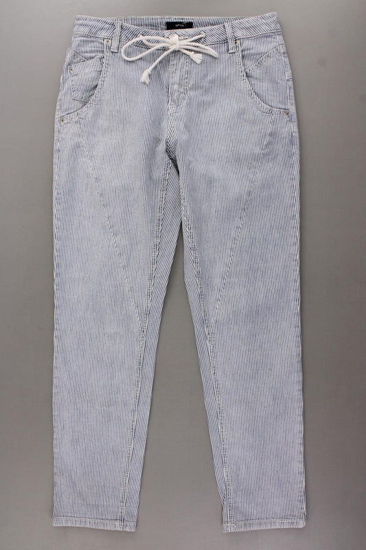 Opus Hose Gr. 36 gestreift Modell Letty blau aus Baumwolle