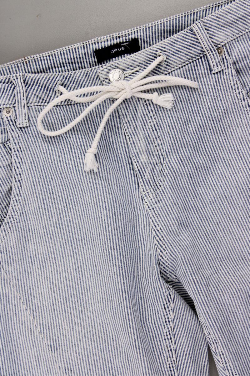 Opus Hose Gr. 36 gestreift Modell Letty blau aus Baumwolle